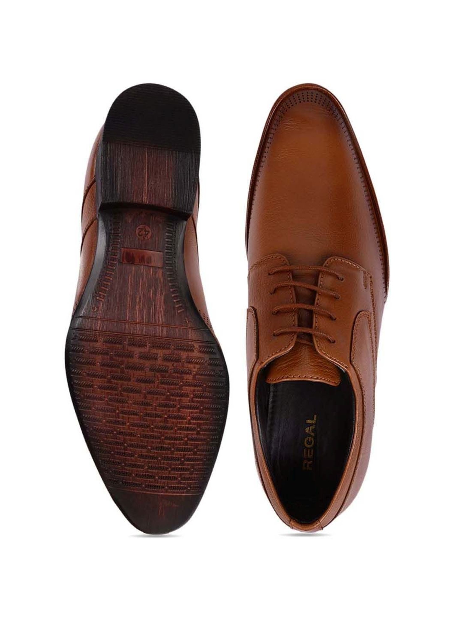 Regal Men's Tan Derby Shoes