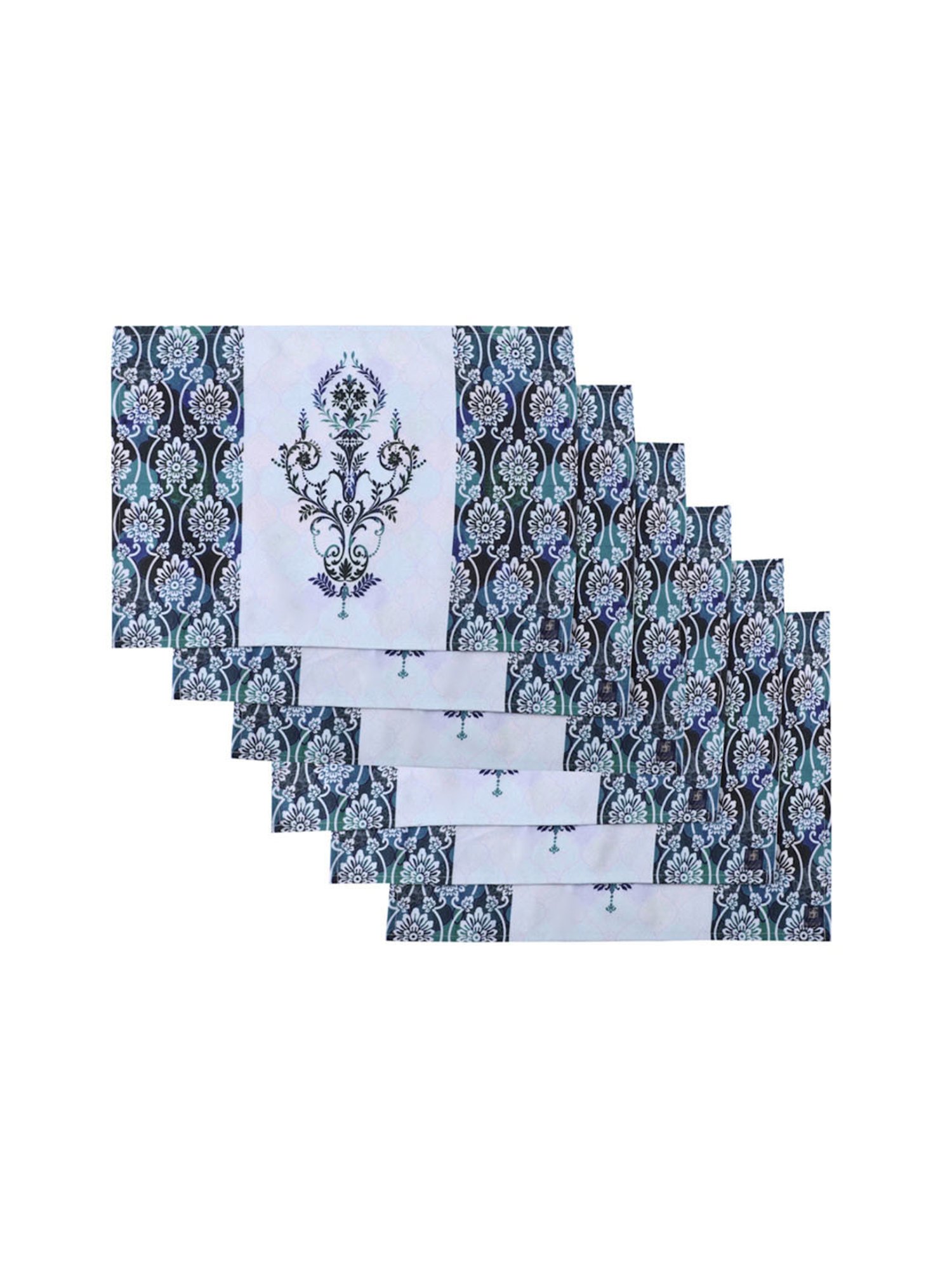 Romee Blue Cotton Ethnic Table Placemats