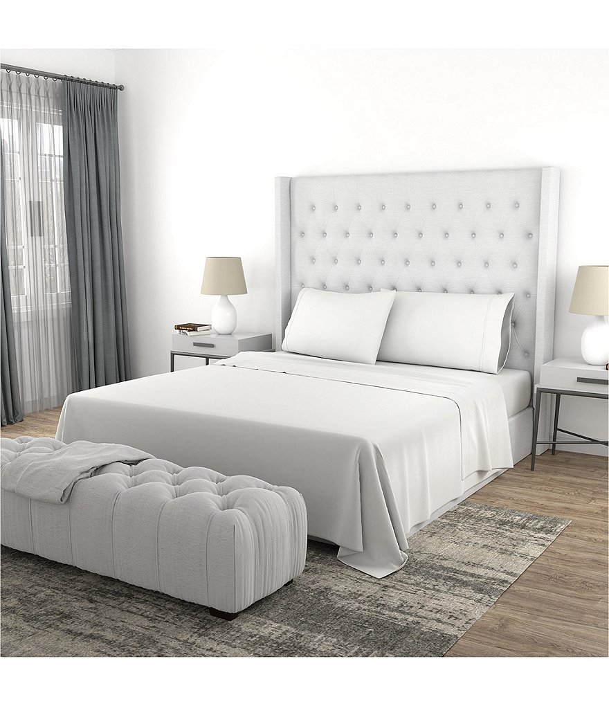 2 Pcs Standard 20"x26" Silk Satin Silky for Hair and Skin Pillowcase Black  - PiccoCasa