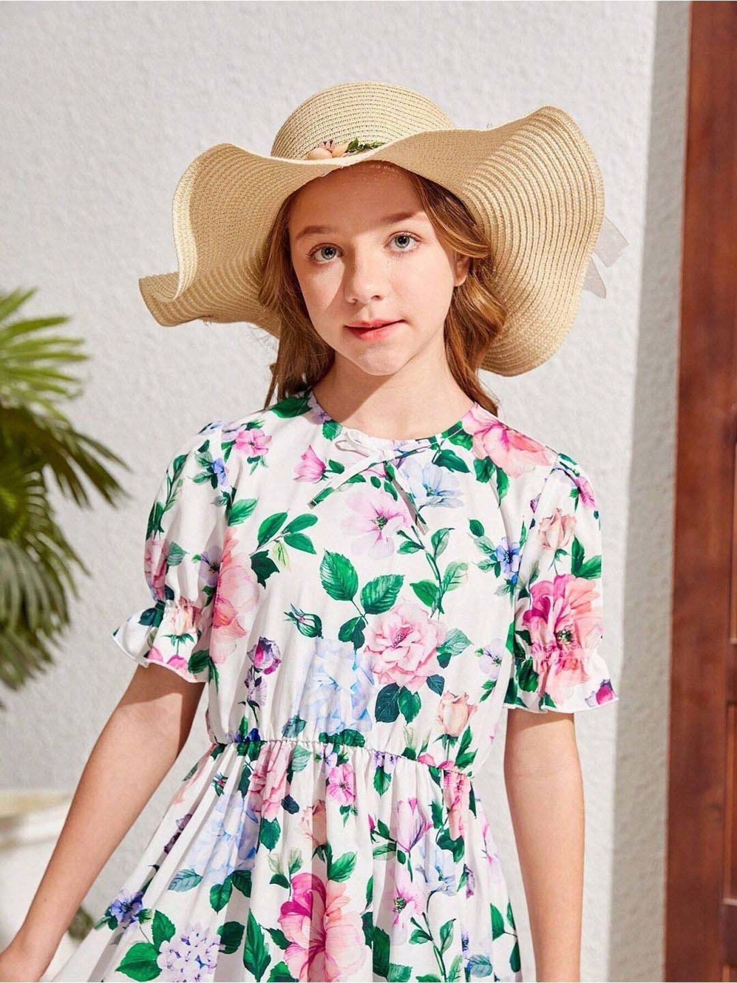 Bolly Lounge Girls Multicolor Floral Dress