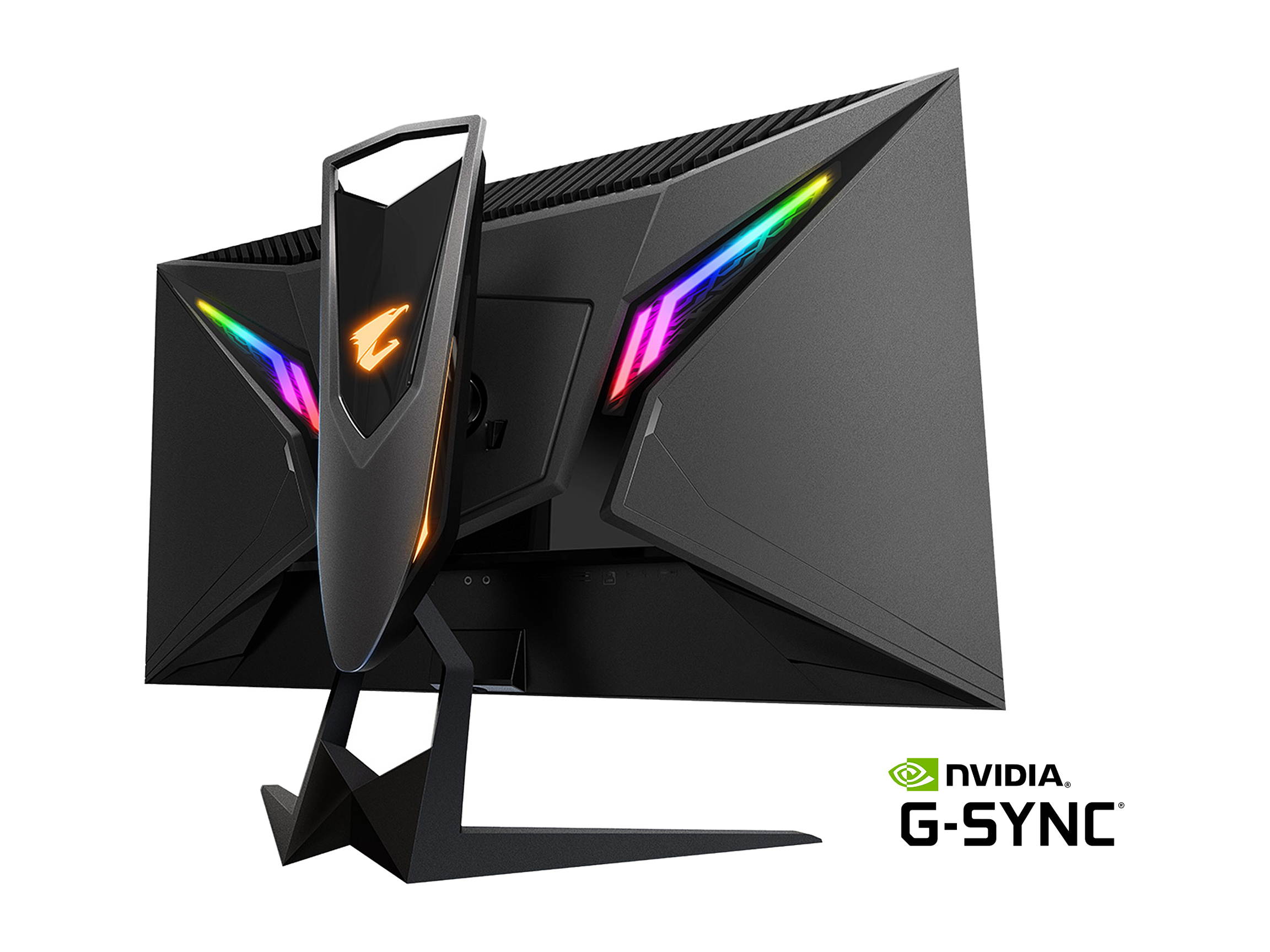 AORUS FI27Q-P 27" 165Hz 1440P HBR3 G-SYNC Compatible IPS Gaming Monitor, Built-in ANC, 2k Display, 1 ms Response Time, HDR, 95% DCI-P3, 1x Display Port 1.4, 2x HDMI 2.0, 2x USB 3.0