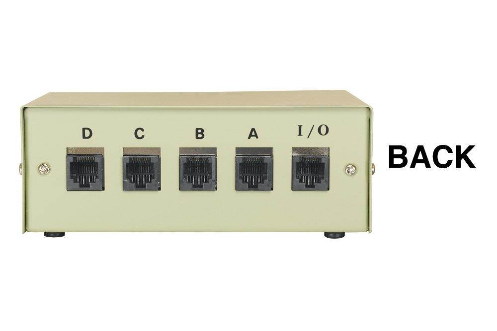 Cablelera 4-Way RJ45 Female AB Manual Data Switch (ZDMNNNA8-4)