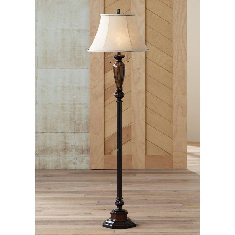 Kathy Ireland Sonnett 63 1/2" High Twin Pull Floor Lamp