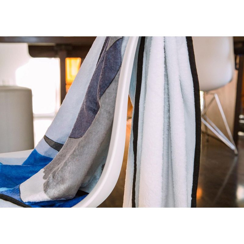 Surreal Entertainment Avatar: The Last Airbender Aang and Appa Fleece Throw Blanket | 45 x 60 Inches