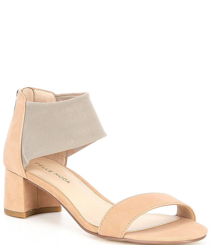 Pelle Moda Rachel Nubuck Block Heel Sandals