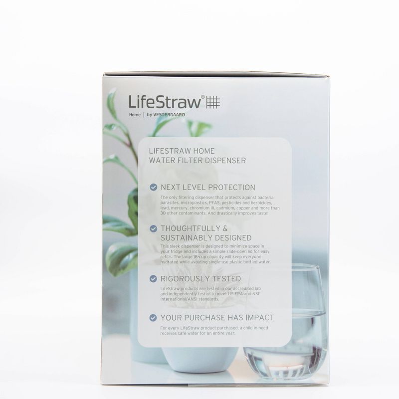 LifeStraw 18-Cup BPA-Free Home Water Filter Dispenser