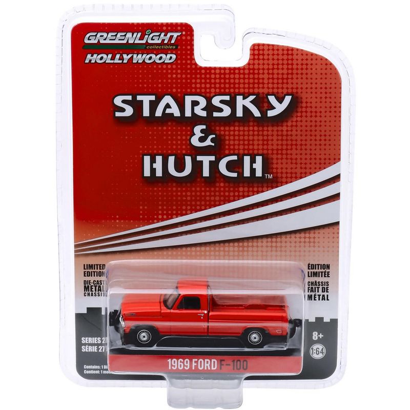 1969 Ford F-100 Pickup Truck Red "Starsky and Hutch" (1975-1979) TV Series 1/64 Diecast Model Car by Greenlight