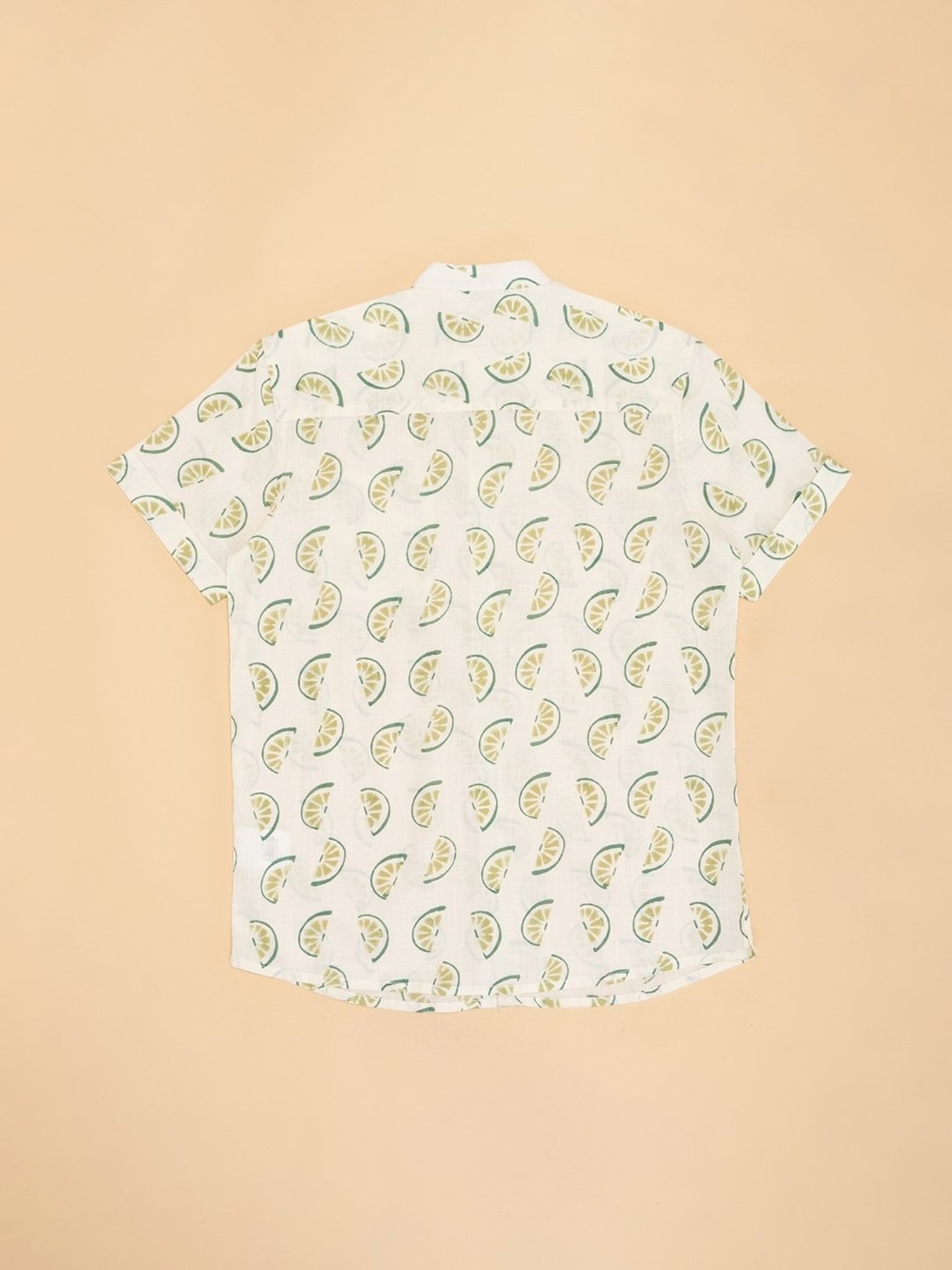 Indus Route by Pantaloons Boys Green Print Shirt