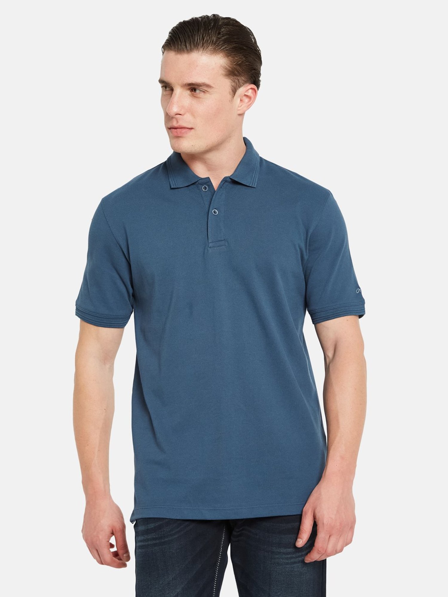 Octave Navy Regular Fit Polo T-Shirt