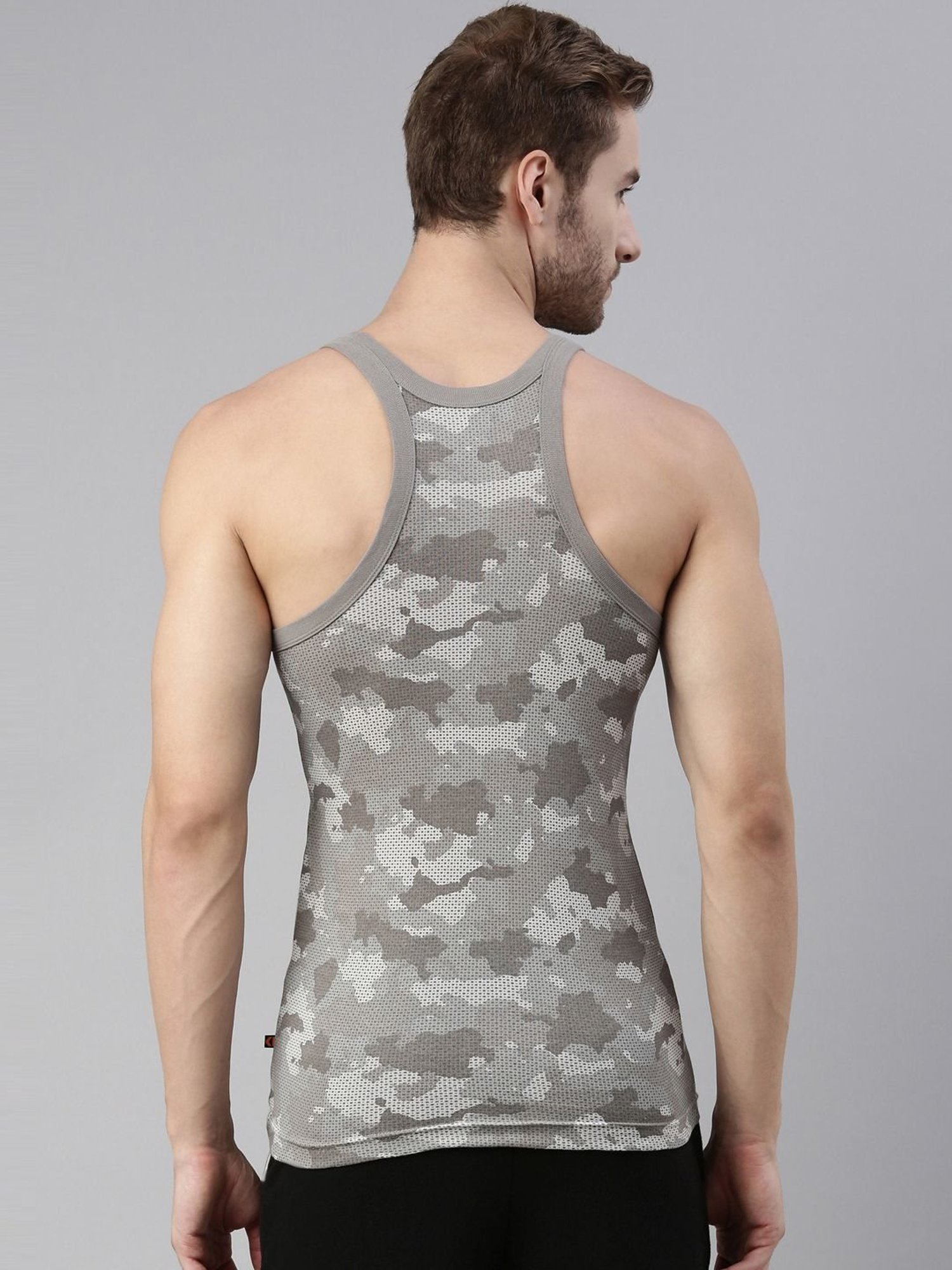 Dixcy Scott Maximus Multi Cotton Regular Fit Printed Vest - Pack Of 2