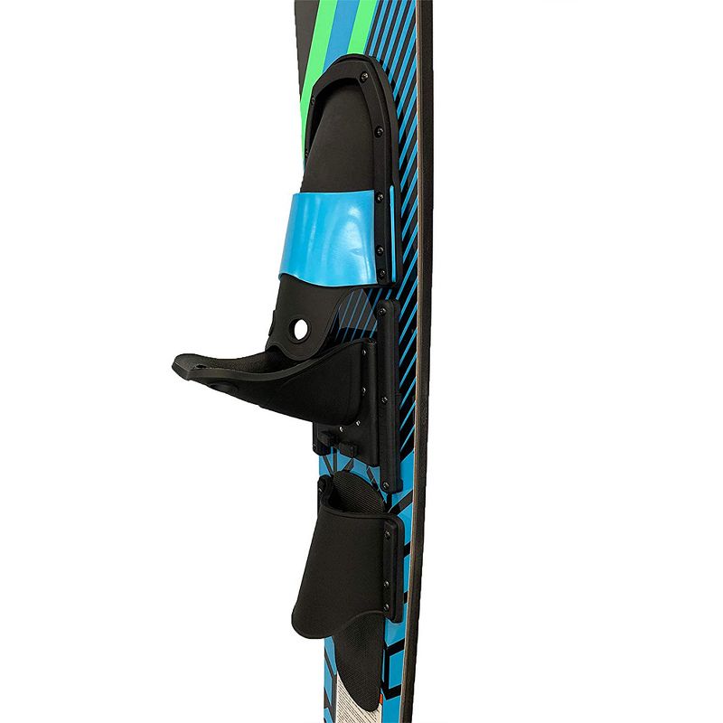 RAVE Sports 02399 Adult Perfect Fit 67 Inches long Pure Combo Water Skis, Blue and Green