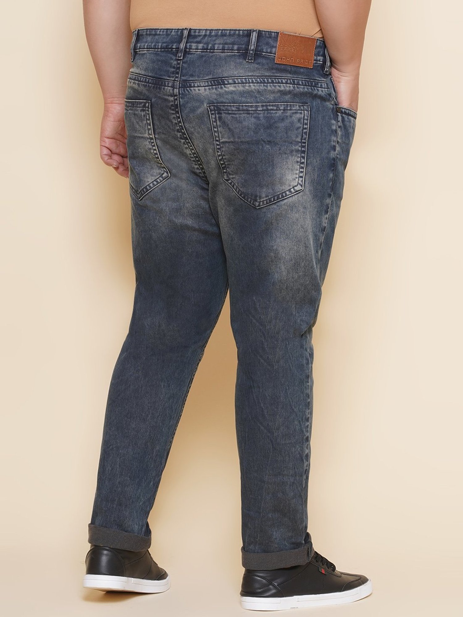 John Pride Blue Regular Fit Jeans