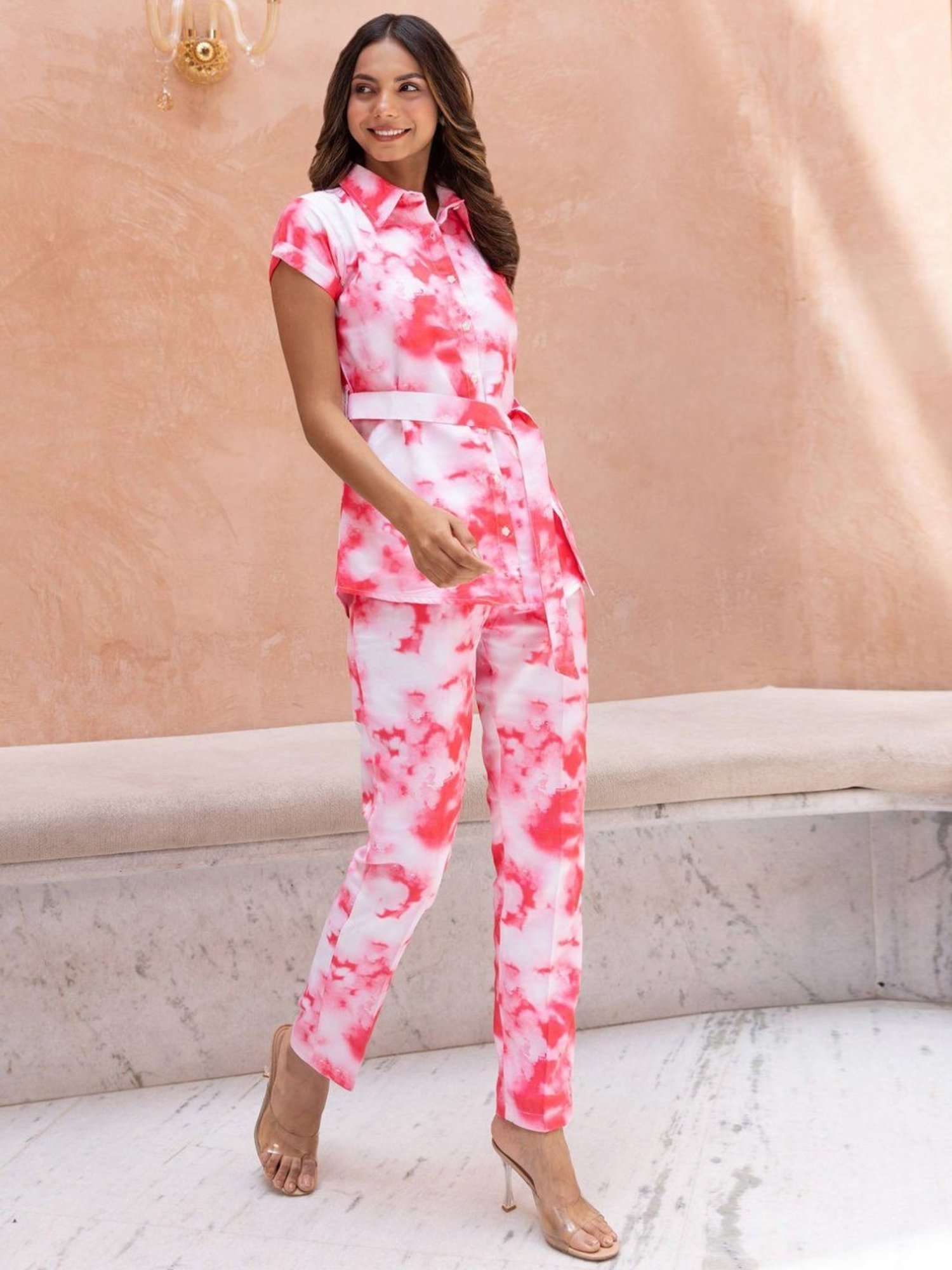 BInfinite Pink Viva Tie-Dye Coords-Set