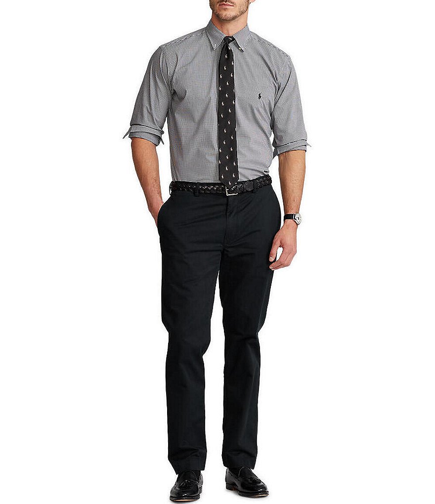 Visconti Big & Tall Check Skulls Print Long-Sleeve Woven Shirt