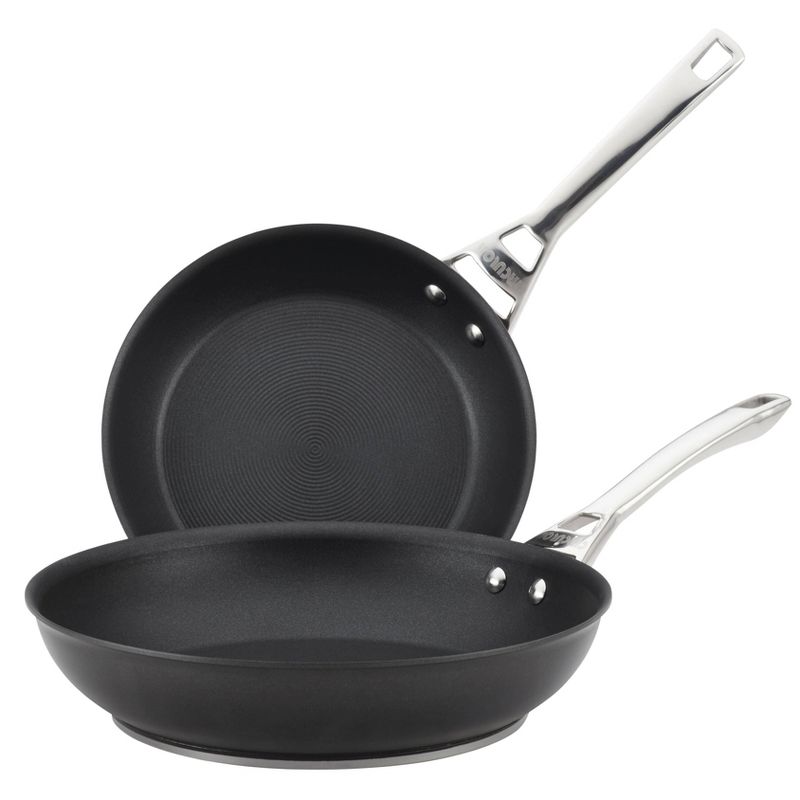 Circulon Infinite 10 and 12 Inch Hard-Anodized Skillets - Black