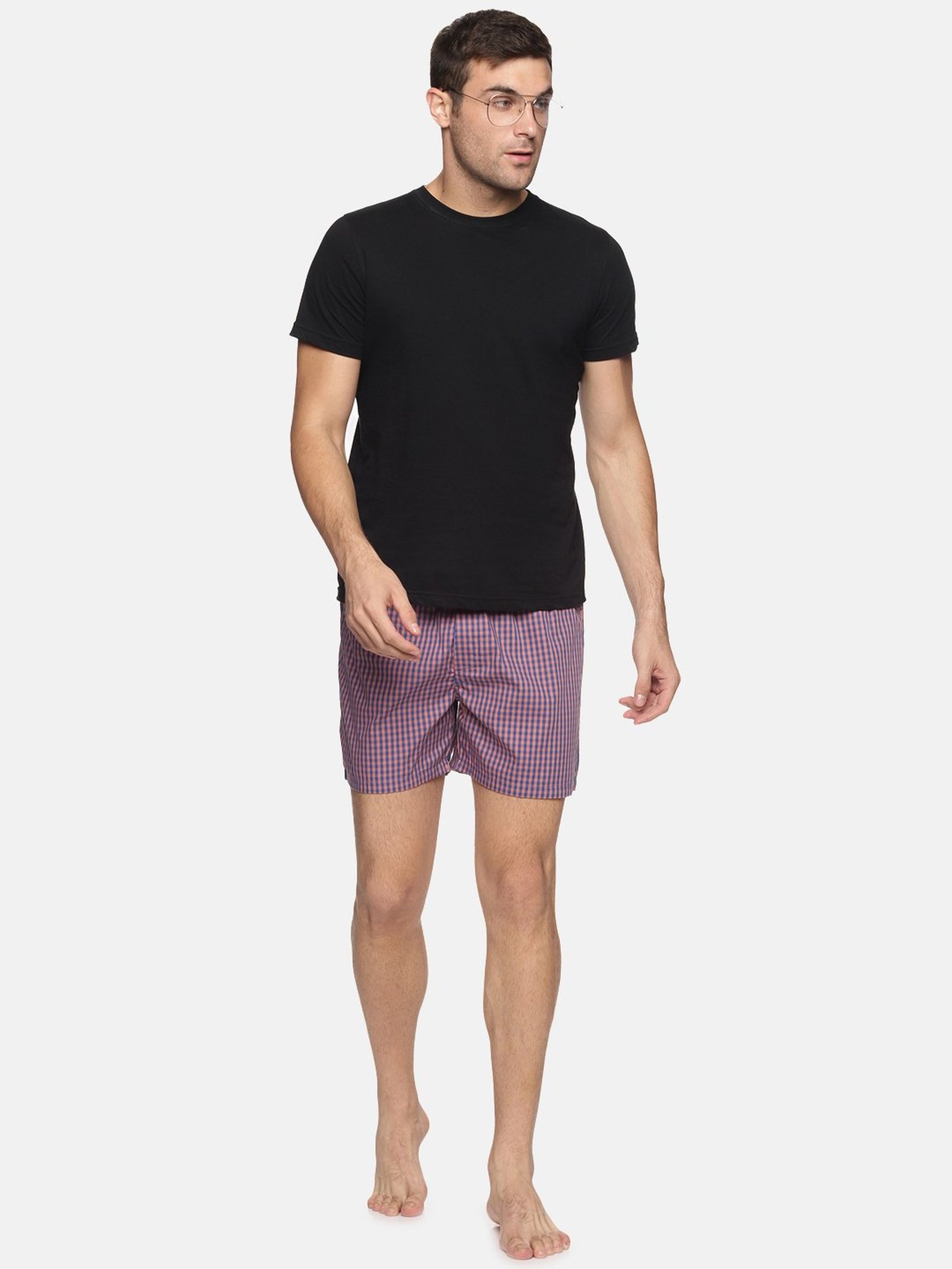 Don Vino Purple Regular Fit Striped Boxers