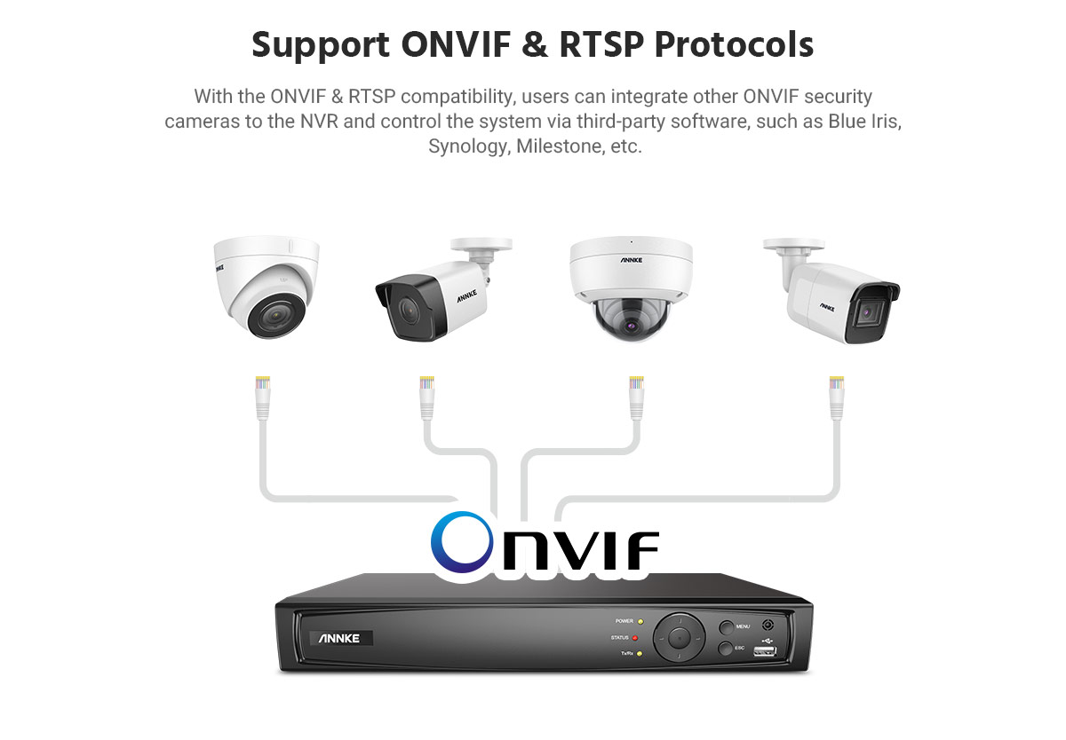ANNKE 8MP 8CH PoE ONVIF NVR Dome Security Camera System with H.265+ Coding 4K Wired HD Outdoor Indoor IP67 Weatherproof Cameras IK10 Vandal-Proof Audio Recording with 2TB