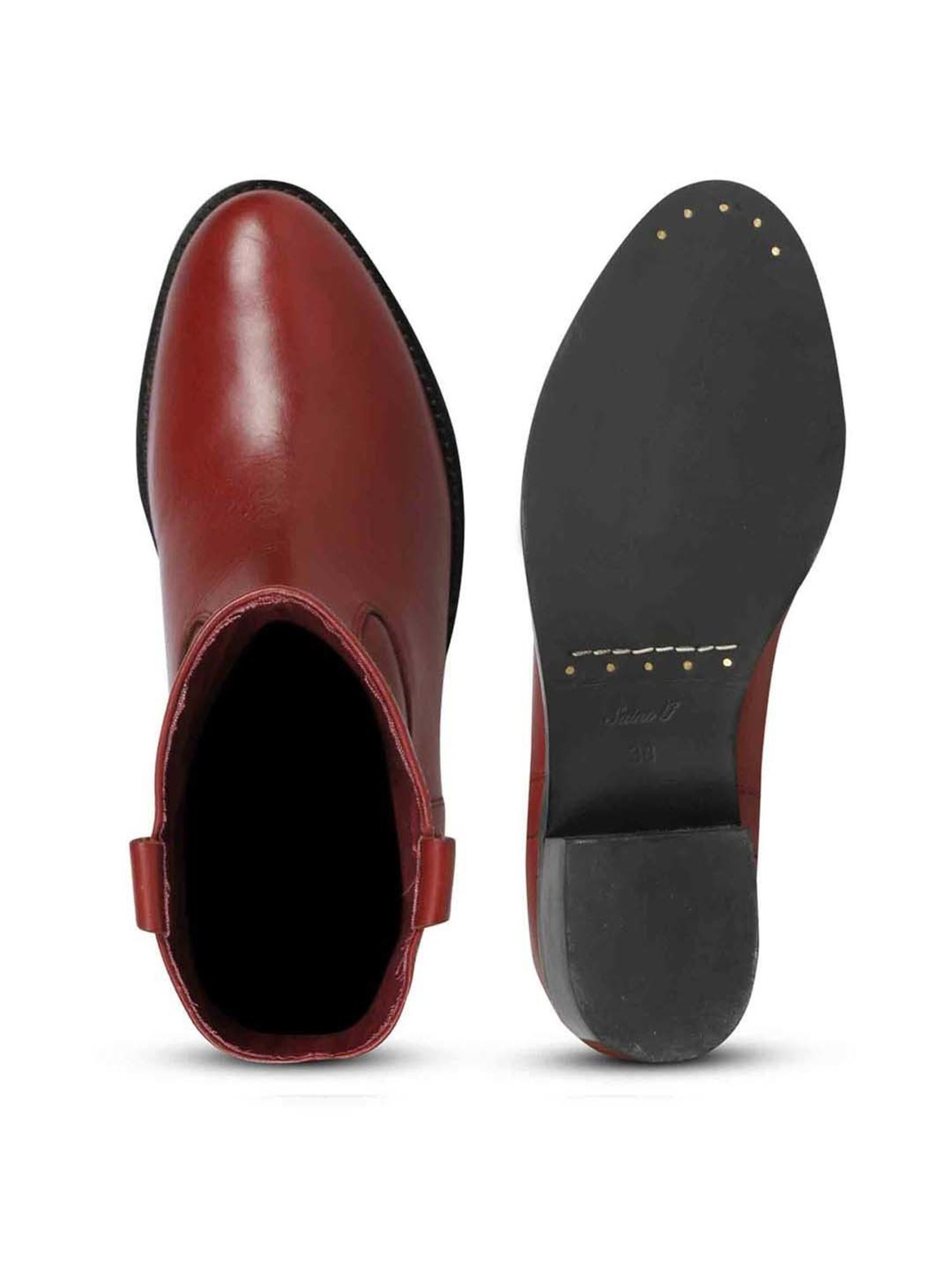 Saint G Women's Ines Florian Burgundy Booties