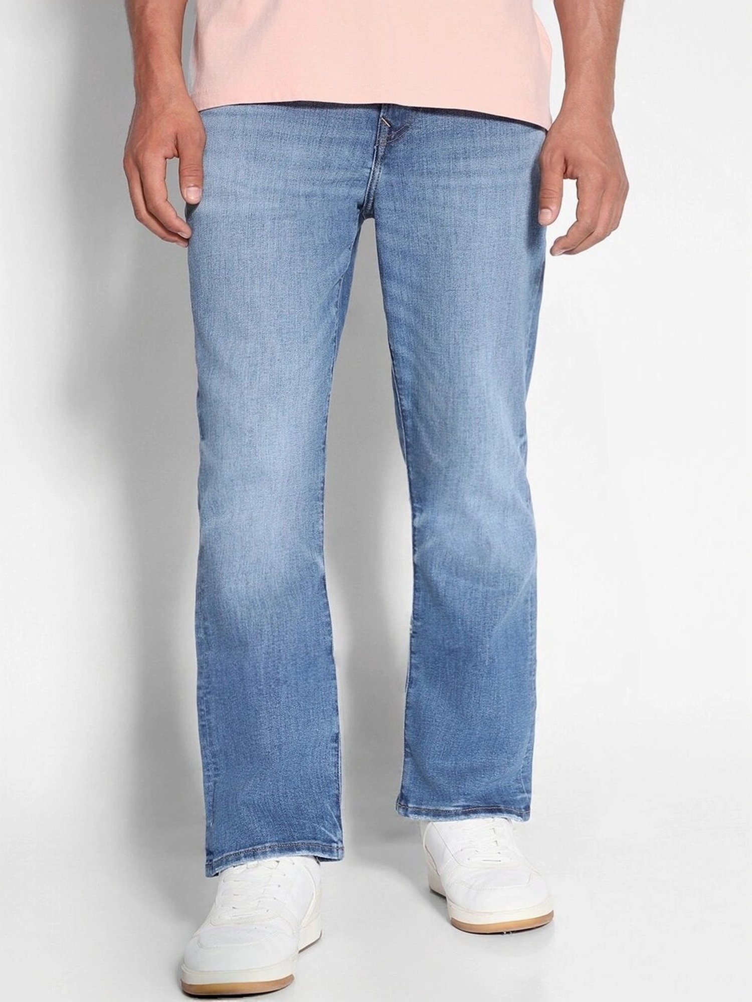 American Eagle Blue Cotton Regular Fit Jeans