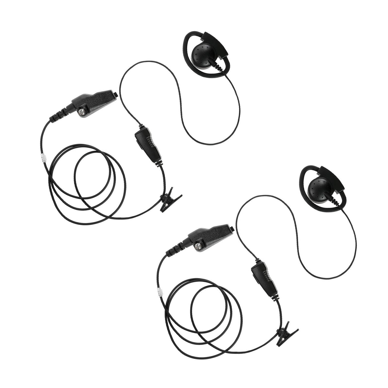 2 pcs D-Sharp Earhanger Earphone PTT for Kenwood  TK-2180 TK-3140 TK-3148