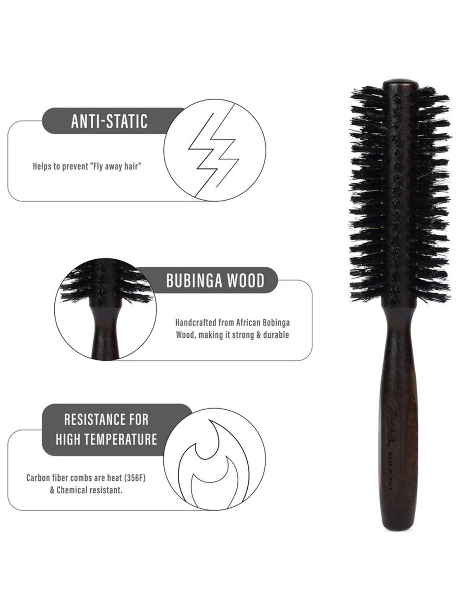 Gubb Pink Mini Detangling Hair Brush