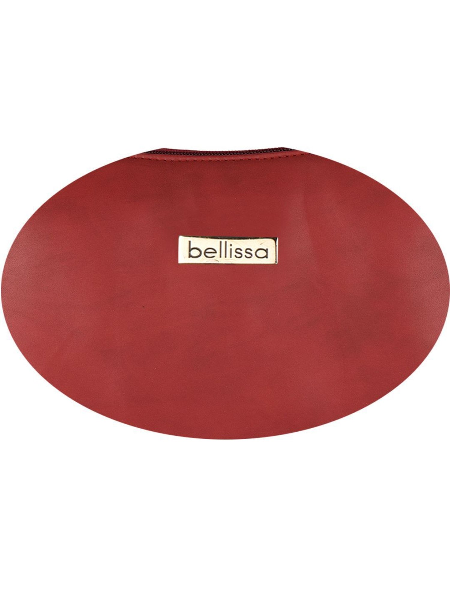 Bellissa Maroon Solid Medium Premium Shoulder Handbag