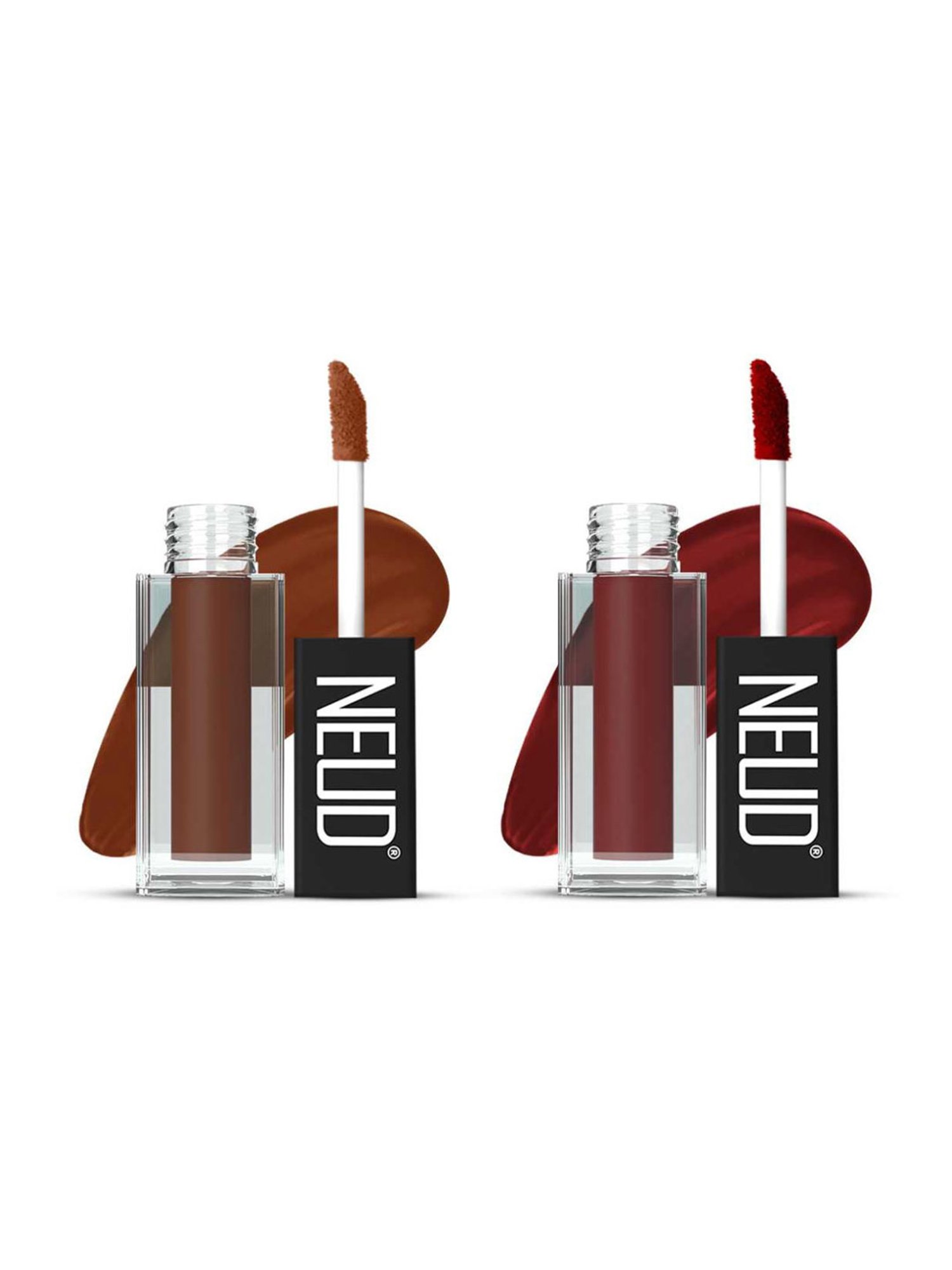 Neud Matte Liquid Lipstick Combo Oh My Coco & Red Kiss with Two Lip Gloss Free