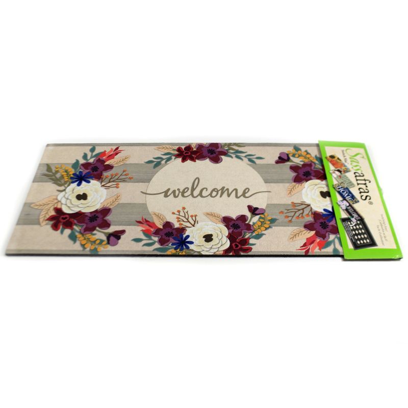 Home & Garden 10.0" Fall Stripes Switch Mat Sassafras Evergreen Enterprises Inc  -  Door Mat