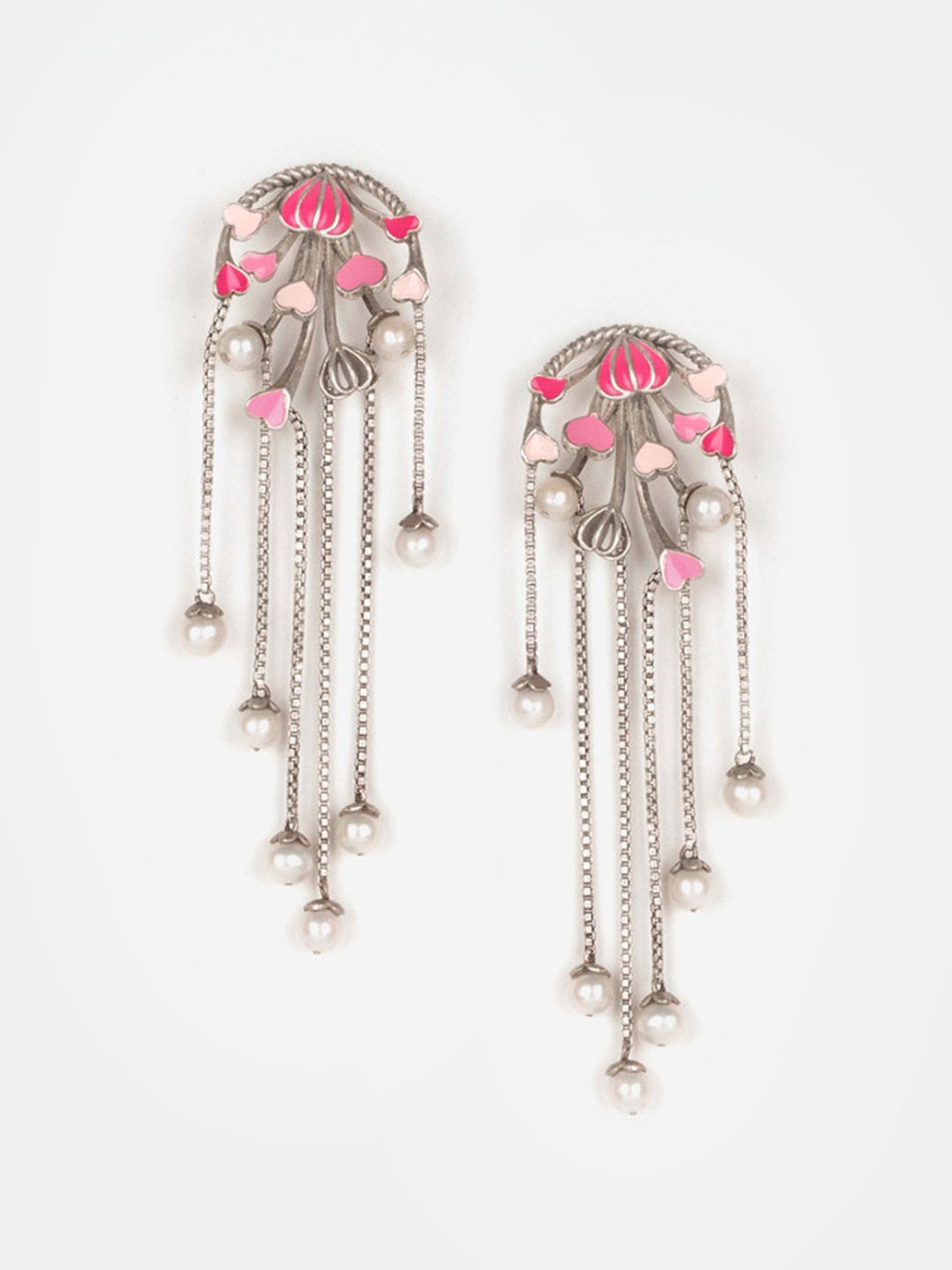 Shaya 92.5 Sterling Silver For the Love of New Challenges Heart Earrings for Women