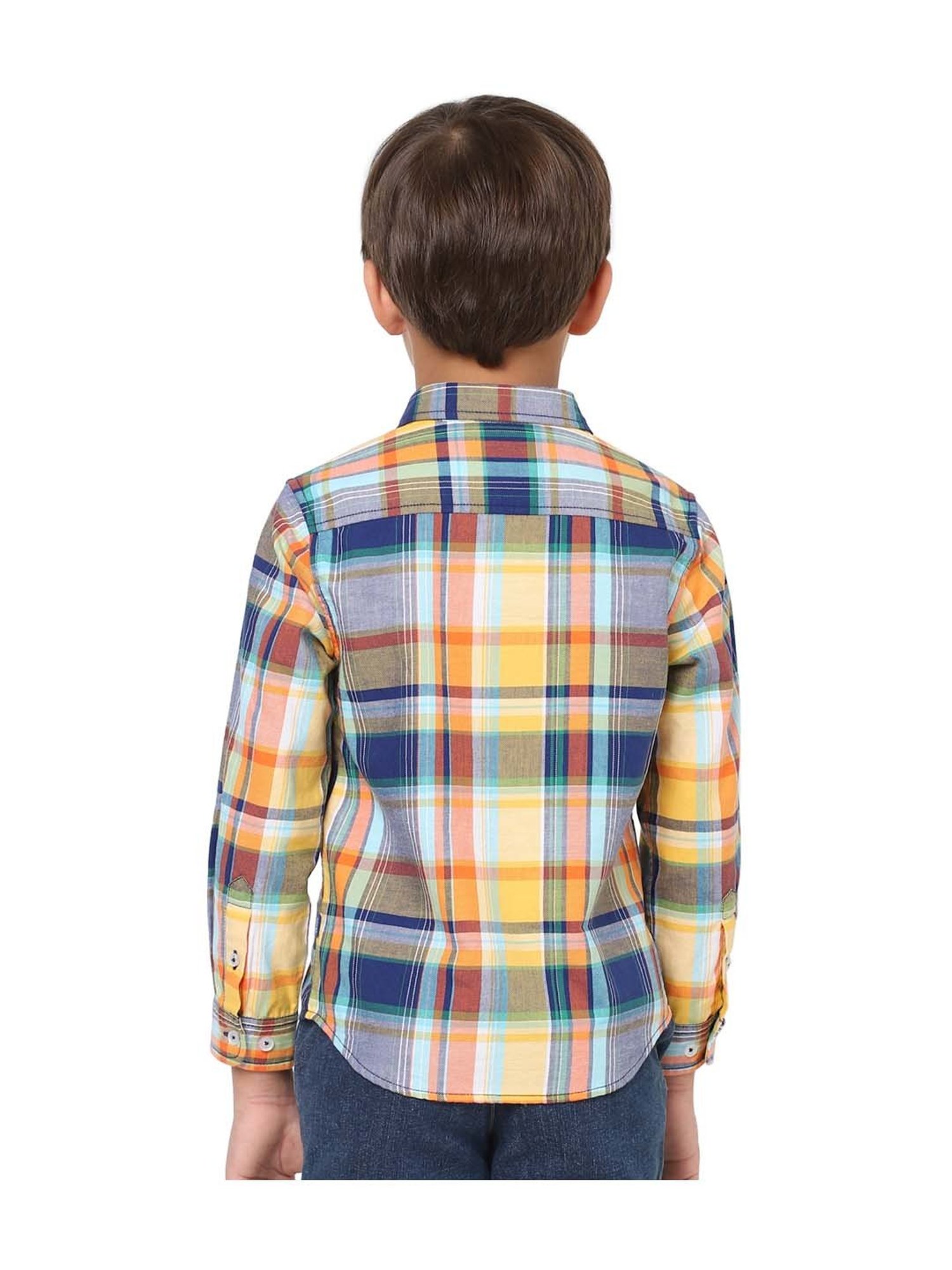 Jack & Jones Junior Multicolor Cotton Chequered Shirt