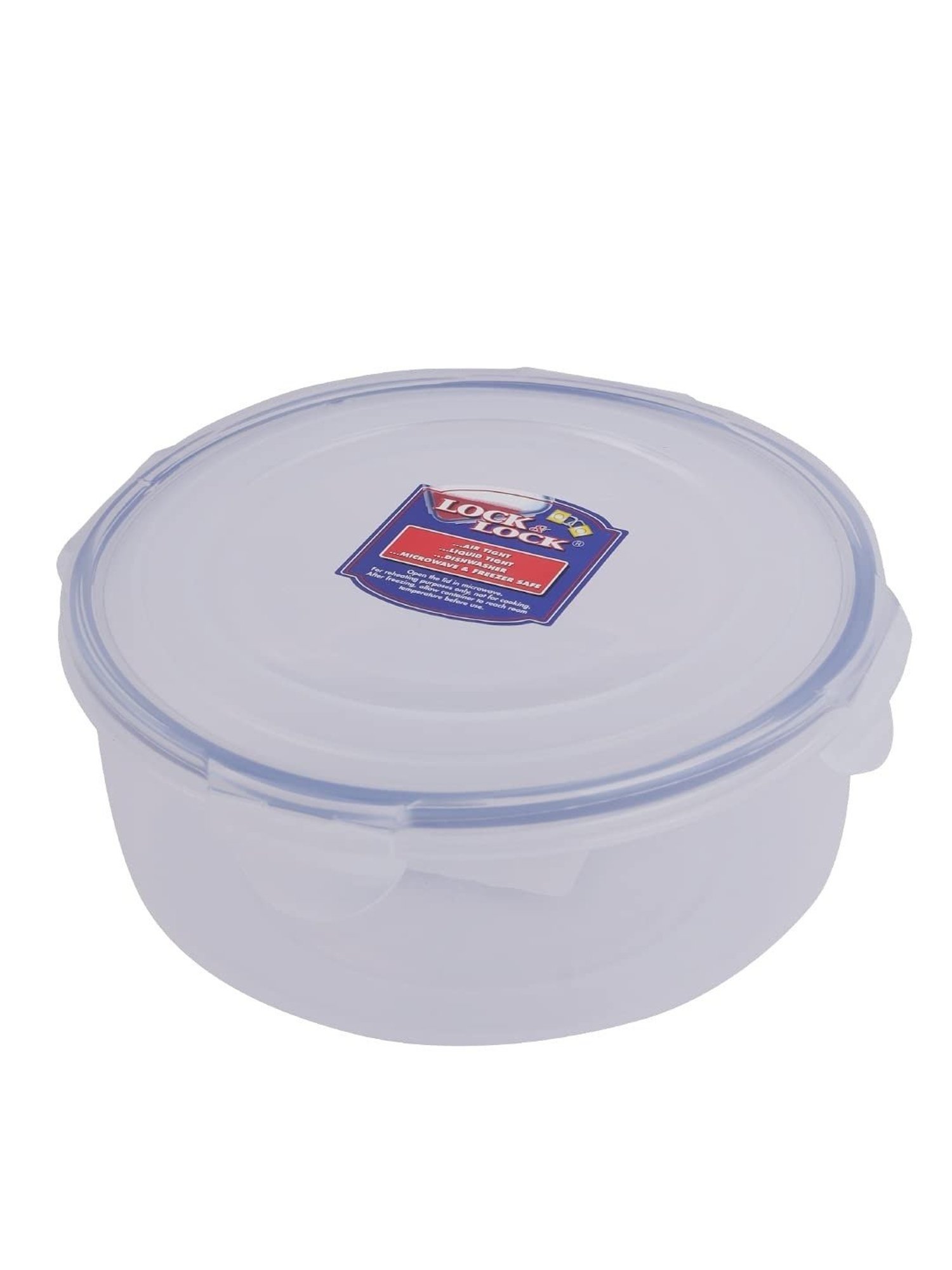Lock & Lock Transparent Plastic Nestable Container - 1.2L