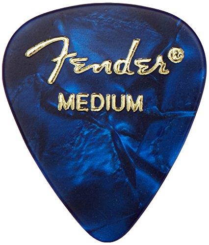 Fender 351 Guitar Picks Premium Celluloid - Blue Moto - Medium - 12 Pack