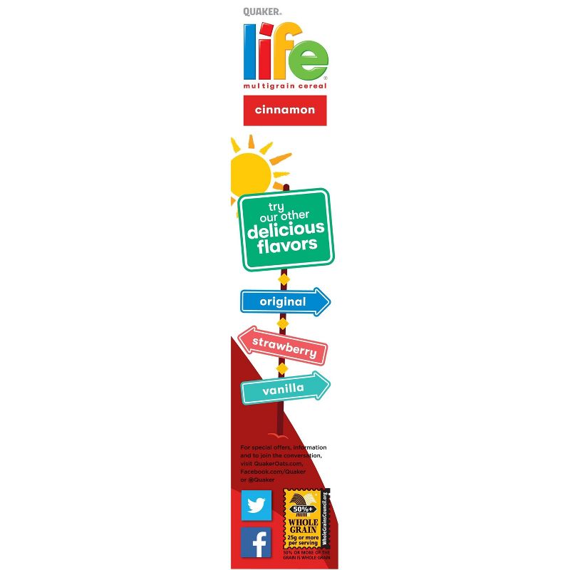 Life Cinnamon Breakfast Cereal  - 13oz - Quaker Oats