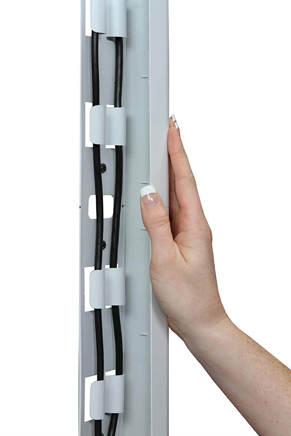 OmniMount OCM On-Wall Cable Management Covers, Paintable, Flat Design to Conceal up to 6 Cables, Set of Three, 3.25" x 18" Inches