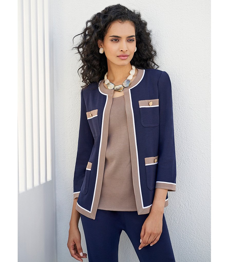 Misook Sleeveless Crew Neck Coordinating Tank