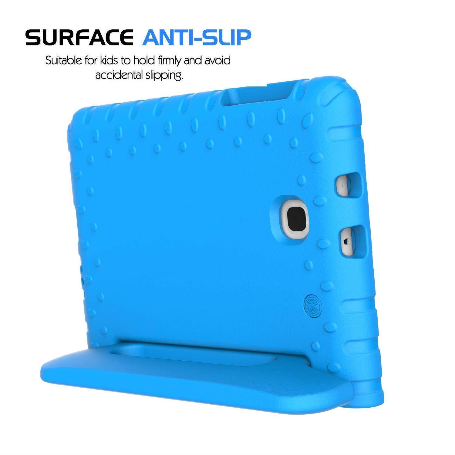 BMOUO Kids Case for Samsung Galaxy Tab A 8.0 2018 SM-T387, Shockproof Light Weight Protective Handle Stand Kids Case for Galaxy Tab A 8.0 Inch 2018 Release SM-T387 - Blue