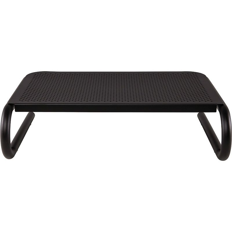 Staples Standard Steel Monitor Stand Black 643687