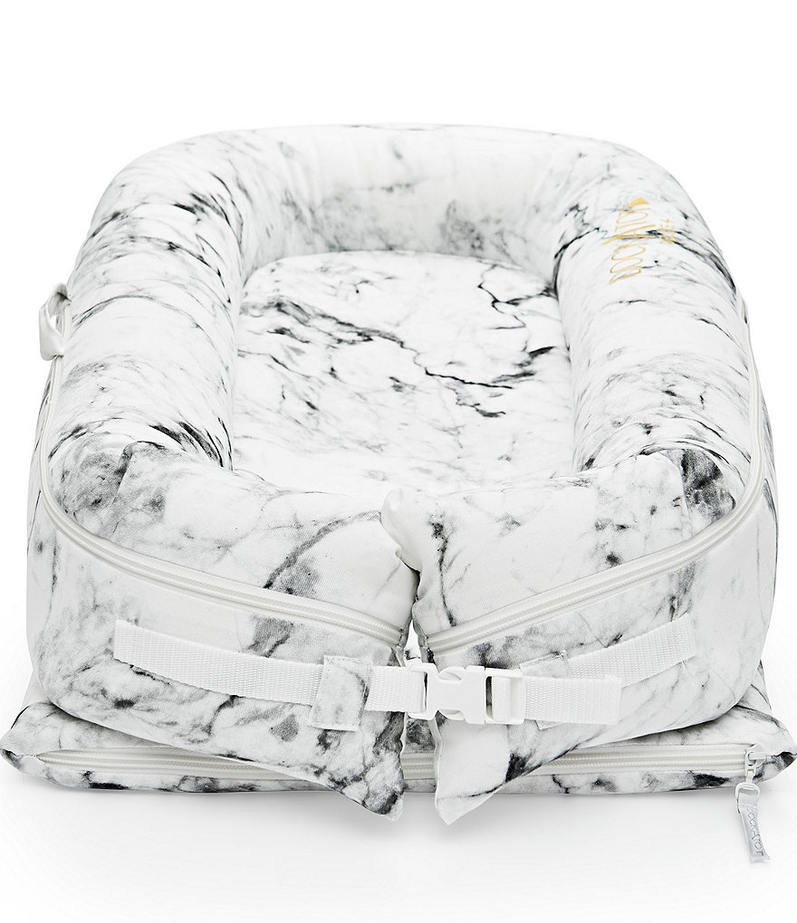 DockATot 0-8 Months Carrara Marble Deluxe Dock Cover, Stage 1