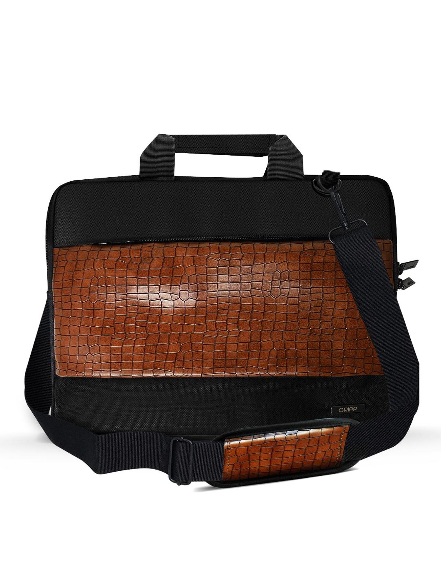 Gripp Croc Compact Executive Business Laptop and Tablet Bag For Macbook 13.3 Inch & 14 (Burgundy)