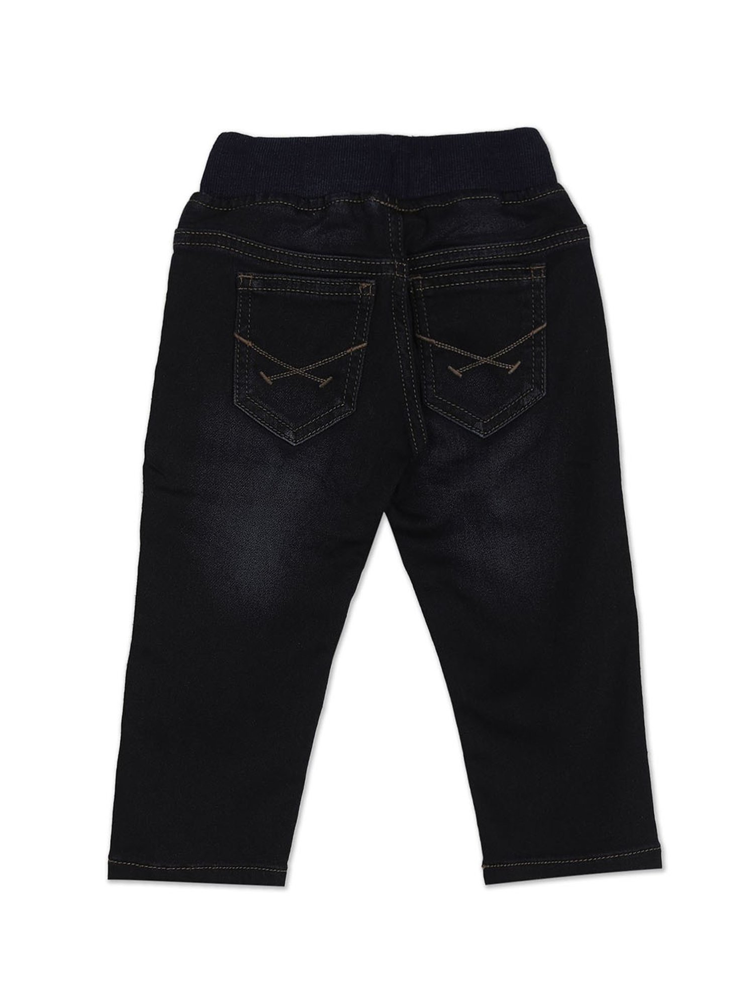 U.S. Polo Assn. Boys Dark Blue Solid Jeans