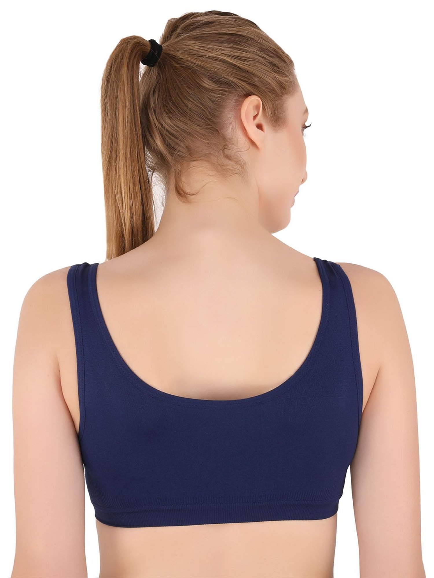 EVERDION Navy Non Wired Non Padded Sports Bra