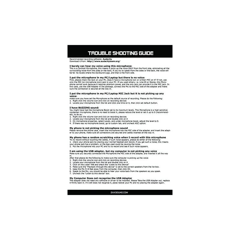 Professional Cardioid Condenser Microphone with Tripod Stand for PC Laptop iPhone iPad Android Phones Tablets Xbox and YouTube Recording Black