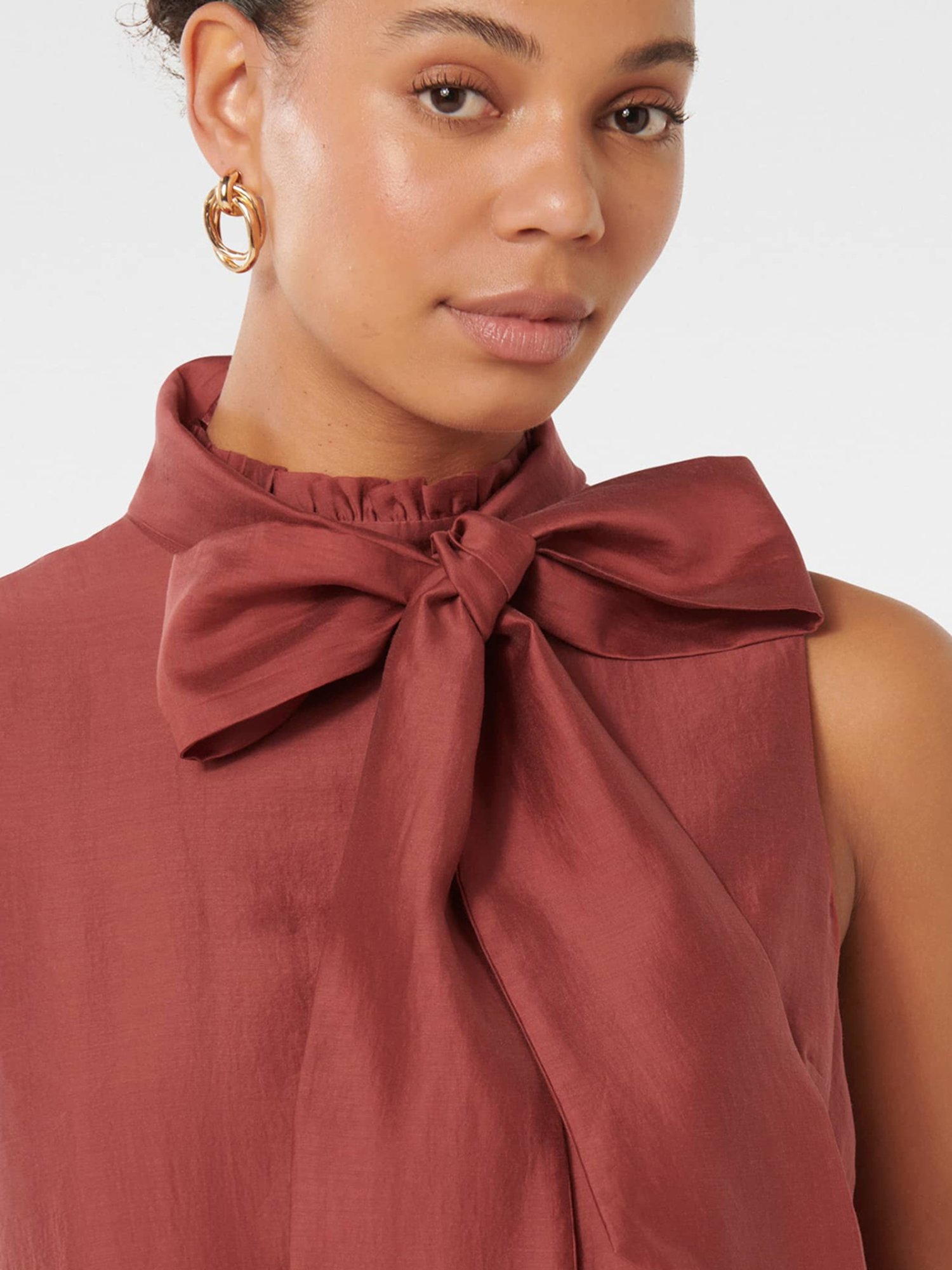 Forever New Jane Tie Neck Sleeveless Top