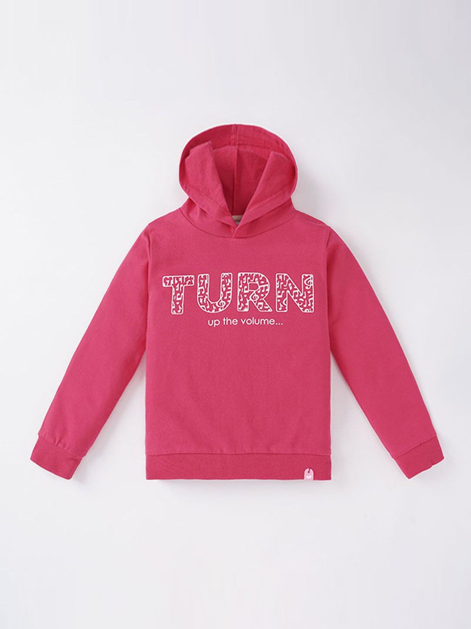 KIDS ONLY Blue Cotton Embroidered Full Sleeves Sweatshirt