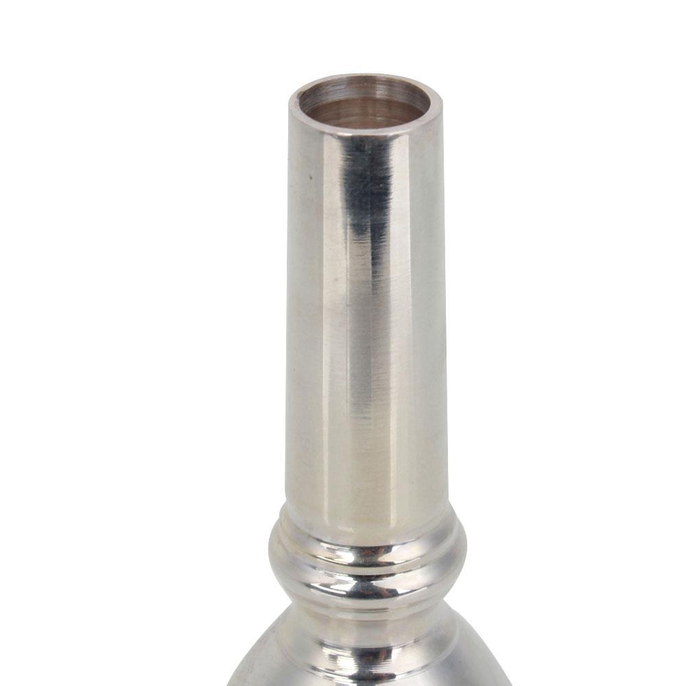 BQLZR 5PCS Professional Silver Plated Large Tuba Horn Mouthpiece Musical Instrument