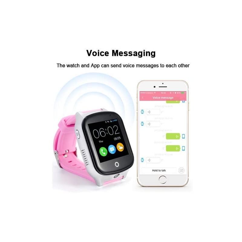 3G WiFi Phone Call GPS Smart Watch Realtime Tracking GPS Tracker Watch GeoFence Elderly GPS Watch Touch Screen Camera Step Counter SOS Alarm AntiLost Watch for Dementia Alzheimers