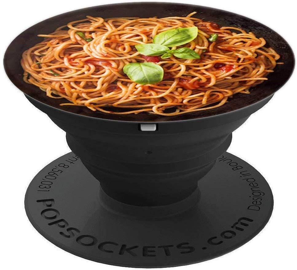 Spaghetti on Plate PopSockets Grip and Stand for Phones and Tablets