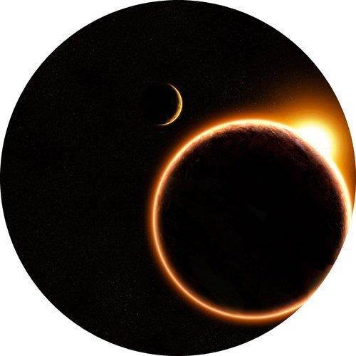 Solar Eclipse Round Mousepad Mouse Pad Great Gift Idea