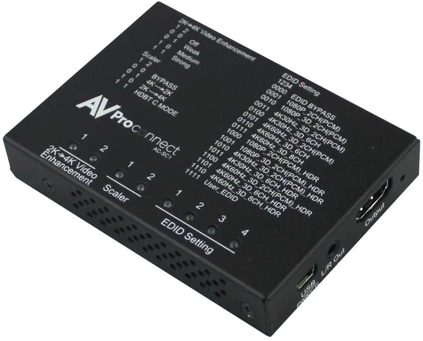 AVPro Edge AC-SC1-AUHD 18 GBPS HDMI 4K Scaler (Up/Down) & EDID Fixer