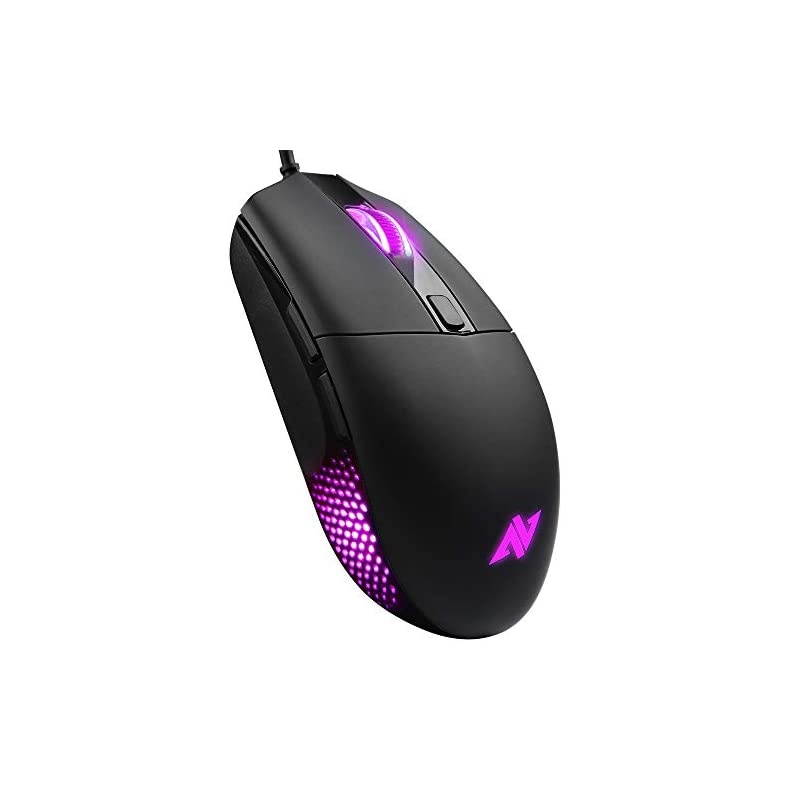 A660 Gaming Mouse Wired 10000 DPI Computer Mice for Laptop with 8 Programmable Buttons RGB Backlight Adjustable DPI Comfortable Grip Mice for Laptop PC MacWindows 7810